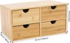 Organizér na stůl - Zásuvkový box - 4 zásuvky - Dřevo - 33 Náhled obrázku produktu 2