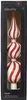 Christbaumspitze Glas Muster gestreift 31cm rot / weiß Produktbild-Vorschau 2
