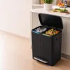 Relaxdays Mülleimer, 2 Fächer, 2x20 l, entnehmbare Produktbild-Vorschau 5