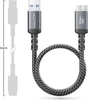 deleyCON 0,30m USB 3.0 Micro B Kabel Kurz 5Gbps - USB A auf Produktbild-Vorschau 2