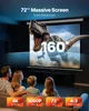 VEVOR ruční promítací plátno, 72" 4:3 4K 1080 HD, Náhled obrázku produktu 2