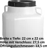 4 Stück 10 Liter Vorratsdose mit Schraubdeckel Produktbild-Vorschau 3