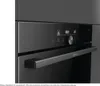 A close-up view of the control panel and handle of a modern oven. Produktbild-Vorschau