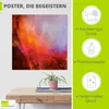 ARTland Poster Abstrakte Komposition - feuriges Rot Größe: Produktbild-Vorschau 2