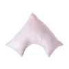 HOMESCAPES Damast Kissenbezug V Form Fadenzahl 330 rosa Produktbild-Vorschau 1