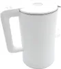 A white electric kettle is shown from a slightly high angle, placed against a white background. The kettle has a modern design with a handle on the left and a lid on top. There are some control buttons or indicators on the handle. Podgląd zdjęcia produktu