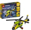 A product box for a LEGO Creator helicopter set, with the assembled helicopter model shown in front of the box. Anteprima dell’immagine prodotto