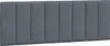 Kopfteil-Kissen "Hanko" Dunkelgrau 140 cm Samt Produktbild-Vorschau 1