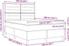 vidaXL Boxspringbett mit Matratze Dunkelgrau 160 x 200 cm Produktbild-Vorschau 8