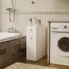 Schmaler Badezimmerschrank / Badezimmerkolonne – Weiss, Produktbild-Vorschau 3