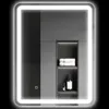 HOMCOM Badspiegel, 60 x 80 cm LED Badezimmerspiegel mit 3 Produktbild-Vorschau 1