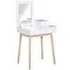 HOMCOM Coiffeuse avec miroir table de maquillage style Voir les images du produit 10