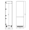 Keukenopstelling KVANTUM met werkblad, 360 cm, wit, MDF, Productafbeelding-voorbeeld 6