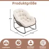 LVHOM Schaukelsessel Garten mit gepolstertem Kissen, Produktbild-Vorschau 7