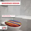 Grafner WC Sitz aus MDF stabile Qualität Colored Planks mit Produktbild-Vorschau 8