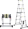 Hengda Teleskopleiter Ausziehleiter Klappleiter 1.7m+2.0m Produktbild-Vorschau 8