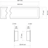Lüftungsgitter BRISE 457 x 92 x 17 mm Silber lackiert Produktbild-Vorschau 6