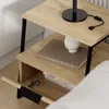 Houseland Pal Eiche natur/schwarz Nachttisch Produktbild-Vorschau 4