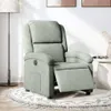 vidaXL Poltrona relax elettrica in velluto grigio chiaro Anteprima dell’immagine prodotto 2