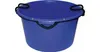 A blue bucket with black handles against a white background. Produktbild-Vorschau