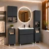 Badezimmerschrank Anthrazit ARIZA, 161x28x25 cm, 6 Produktbild-Vorschau 13