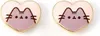 Carat Shop, The Pusheen Stud Ohrringe Pink and Gold Heart Produktbild-Vorschau 3