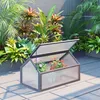 Outsunny Serre en bois 90 x 52 x 49,5 cm, serre avec Voir les images du produit 2