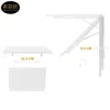 Sklopný stôl na stenu Stolová doska 70x40 cm v bielej farbe Náhľad obrázku produktu 6