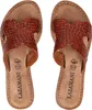Lazamani Flor Damen Leder-Pantoletten Tan Größe 40 Produktbild-Vorschau 11
