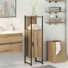 A bathroom with a vanity, storage cabinet, and shelving. Podgląd zdjęcia produktu
