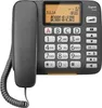 A close-up studio shot of a Gigaset DL580 black corded phone. Náhled obrázku produktu