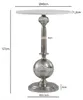 FineBuy Beistelltisch Rund 40x40cm Silber massive Produktbild-Vorschau 3