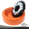 5x Orange, Starlet24® Windaschenbecher Gluttöter rund flach Produktbild-Vorschau 3
