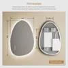 S'AFIELINA lustro łazienkowe z oświetleniem 50×85 cm Lustro Podgląd zdjęcia produktu 11