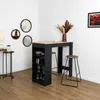HowHomely | Barová židle - 70 cm - Akáciové dřevo Kov Náhled obrázku produktu 4
