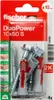 A retail package of Fischer DuoPower wall plugs and screws. Voir les images du produit