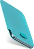 A teal colored phone case is shown at an angle against a white background. Produktbild-Vorschau