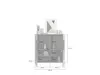 Highboard - Nox Eiche Nachbildung - Grau matt - B 120 cm - Produktbild-Vorschau 7