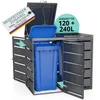 Mülltonnenbox Metall verzinkt 2x240L / 2x 120l Deckel Produktbild-Vorschau 1