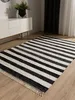 benuta Baumwollteppich Tom Schwarz/Weiß 70x120 cm Produktbild-Vorschau 2