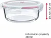 Westmark Glas-Frischhaltedose, 400 ml, rund, 233222E1 Anteprima dell’immagine prodotto 2