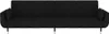vidaXL Schlafsofa 2-Sitzer mit 2 Kissen Schwarz Samt Produktbild-Vorschau 13