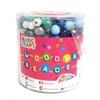 Grafix Bastelset Holzperlen bunt, 250g, inkl. 4 Kordeln zum Produktbild-Vorschau 2
