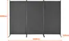 A diagram showing the dimensions of a gray, three-panel room divider. Anteprima dell’immagine prodotto