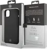 A black smartphone case is displayed in its retail packaging, which is predominantly black and white. Produktbild-Vorschau