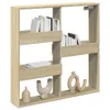 vidaXL Nástenná skriňa Sonoma dub 80x15x80 cm materiál na Náhľad obrázku produktu 3