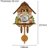 Wanduhr, Kuckucksuhr, Retro Nordic Stil, Holz, Wohnzimmer, Náhled obrázku produktu 4