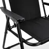 Campingstuhl Klappstuhl Anglerstuhl Regiestuhl Faltstuhl Metall Schwarz Stoff Produktbild-Vorschau