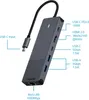 Rapoo USB-C Multiport Adapter 6-in-1, grau Produktbild-Vorschau 12