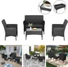 LARS360 Polyrattan Gartenmöbel Set Weiß Glas - 2er Sofa, 2 Produktbild-Vorschau 1